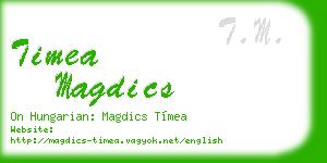 timea magdics business card